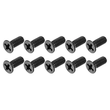 Phillips Flat Head Screws (M4 X 10Mm) 50Pcs, Carbon Steel Machine Screws - for G