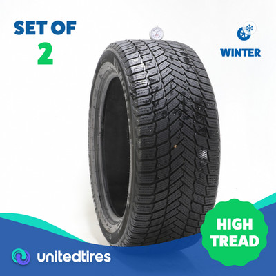 Set of (2) Used 285/45R20 Michelin X-Ice Snow SUV 112H - 8/32