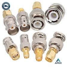 SMA to BNC Kit 3 Sets RF Coaxial Adapter Male Female Coax Connector 12 Pcs