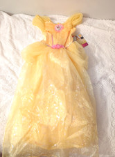 Disney DELUXE BELLE Beauty  the Beast Costume Size Medium 7/8 M Dress Up NEW