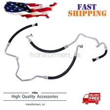 For BMW 5 6 7Serise 535i 640i 740i 2x Engine Oil Cooler Hose Pipe Inlet & Outlet