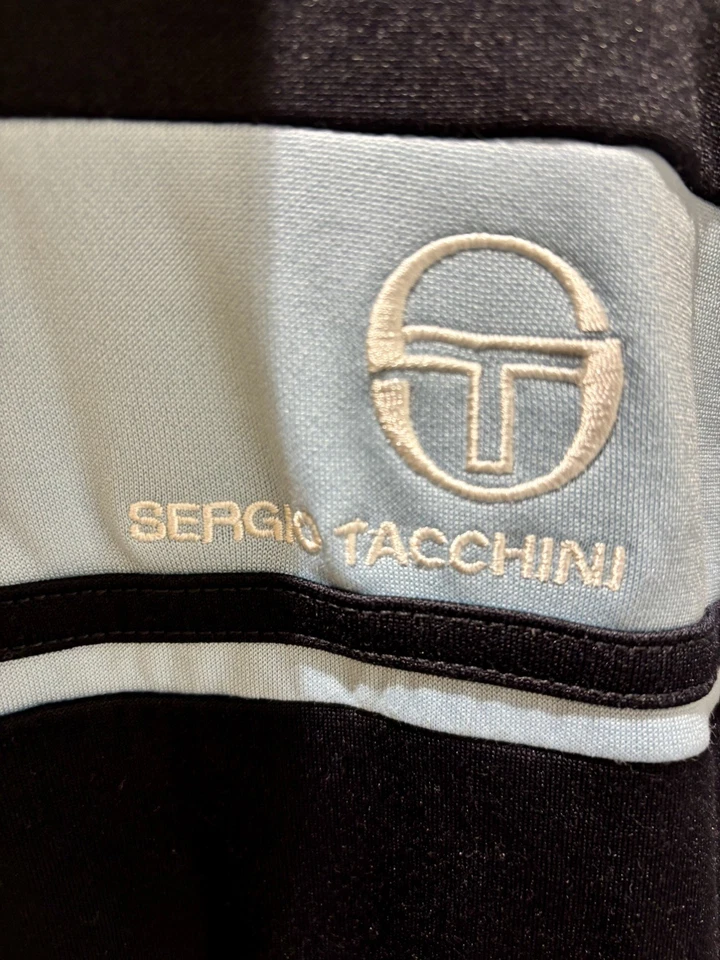 Sergio Tacchini Masters Track Top Navy/Sky Blue Size Medium - Image 2 of 4