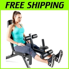 Heavy-Duty Utility Bench with Leg Developer, Foam Rollers