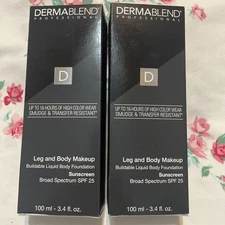 Dermablend Leg&Body Makeup Foundation SPF 25 LIGHT SAND 25W Original EXP READ!