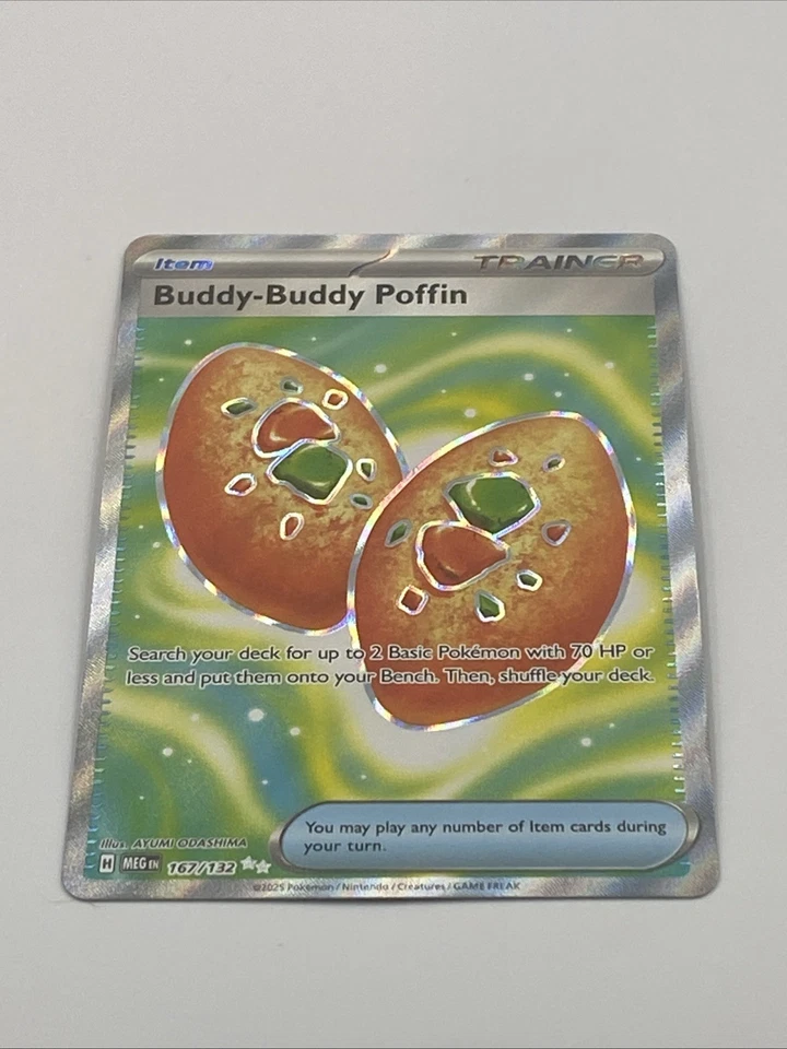 Buddy-Buddy Poffin 167/132 Pokémon TCG: ME01 Mega Evolution-Base Set Ultra Rare - Image 2 of 4