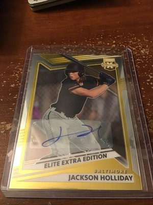 Jackson Holliday 2022 Panini Elite Extra Edition Optic Signatures #1 Auto 09/49