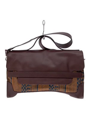 ZANELLATO 2-way shoulder bag in brown leather with all-over print, 42258980
