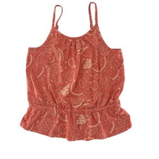 Cat  Jack Girl's Summer Top Tank Orange Strawberry Watermelon Fruit XL Boho