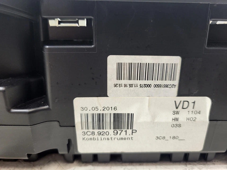 Volkswagen CC 2017 Speedo velocímetro clúster 43 k millas OEM LKQ Foto 3 de 4