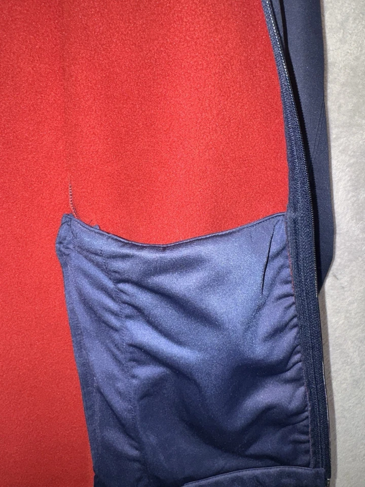 Chaqueta Cooperstown Dreams Park Para Hombre M Azul Marino Rojo Softshell Forrada de Vellón Cremallera Foto 3 de 4