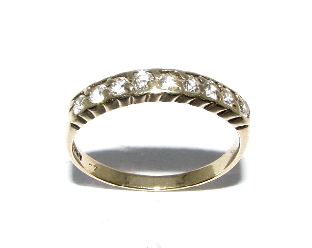 Tianyu Gems Anello Dell'eternità Con Diamanti Coltivati in Laboratorio Anello Incastonato In Oro Giallo 14k | Tianyu Gems - Foto 7