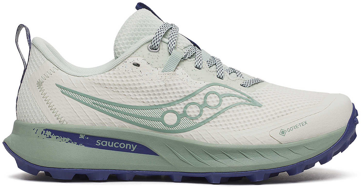 Saucony Peregrine 15 GORE-TEX Mujer Trail Running Zapatos Blancos Impermeables GTX