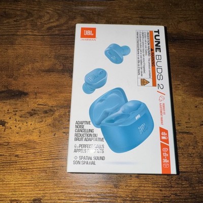 New JBL Tune Buds 2 Wireless Noise-Canceling Earbuds -Turqoise (JBLTBUDS2TQEAM)
