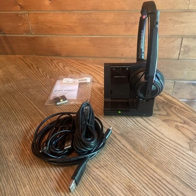 Plantronics Poly SAVI W8220 Wireless Headset MS Teams including cables/battery