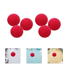 Set of 2 Carnival Clown Nose Red Sponge Costume Cosplay Prop Decor