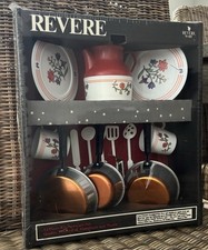 Vintage Nostalgic Revere Ware Toy Cookware Set 14pc NOS Sealed NIB Made in USA