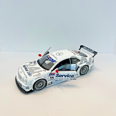 Mercedes-Benz CLK DTM 2000 White Lamy #24 Diecast Model 1/18 1:18