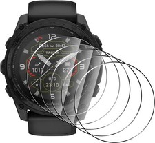 5 Pack Tempered Glass Screen Protector for Garmin Fenix 8 51mm, 9H Hardness