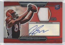 2010 Topps Platinum Refractor Red 10/10 Jermaine Gresham #ARP-JG Patch Auto 2u3