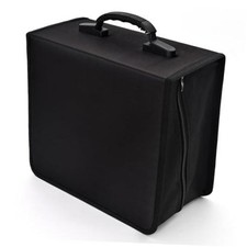 CD Case Nylon Heavy Duty Organizer Wallet for Car  CD DVD 432 Capacity Black