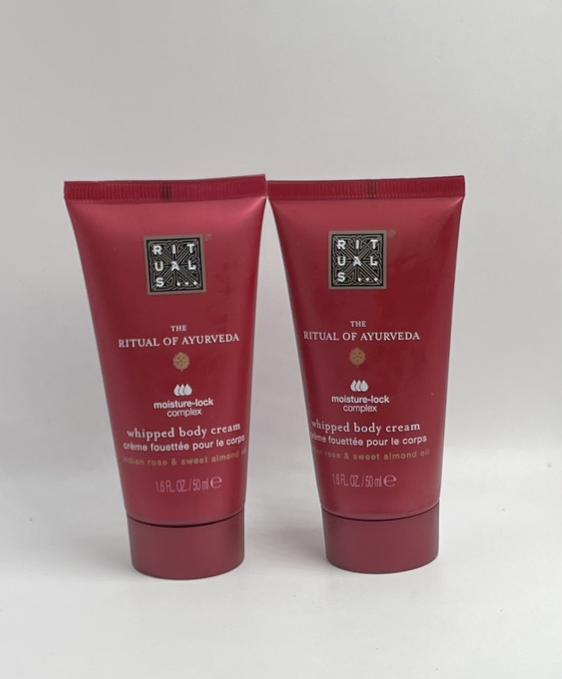 RITUALS The Ritual of Ayurveda Whipped Body Cream 2x 50ml Indian Rose NEW RK CA