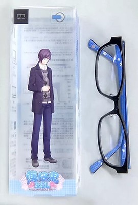 Namco Ondes Hakuoki SSL PC Glasses Clear Lens Missing Badge Case