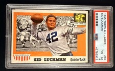 1955 Topps All-American #85 Sid Luckman PSA 4 Vintage HOF QB | Bears Legend