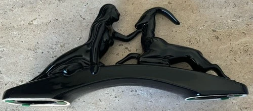 Vintage Royal Haeger ceramic sculpture titled "Gazelle Huntress". VERY RARE