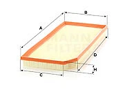 MANN-FILTER C 41 002 AIR FILTER FOR AUDI SEAT VW