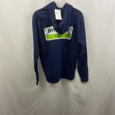 Nike Dynagro Seed Brand Men s Size Medium Navy Blue New Hoodie Pullover NWT