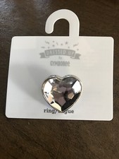 Luxury Clear Gem Heart Ring Gymboree Kids Jewelry Adjustable Fit