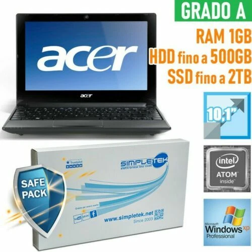 Computer portatili, laptop e notebook Acer SO Windows XP