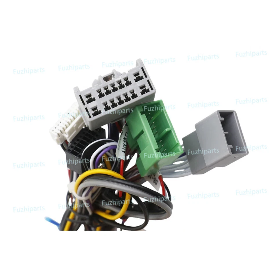 9'' Car Radio Stereo Fascia Frame Trim for Volvo S80 2009~11 Power Cable Harness - Image 3 of 4