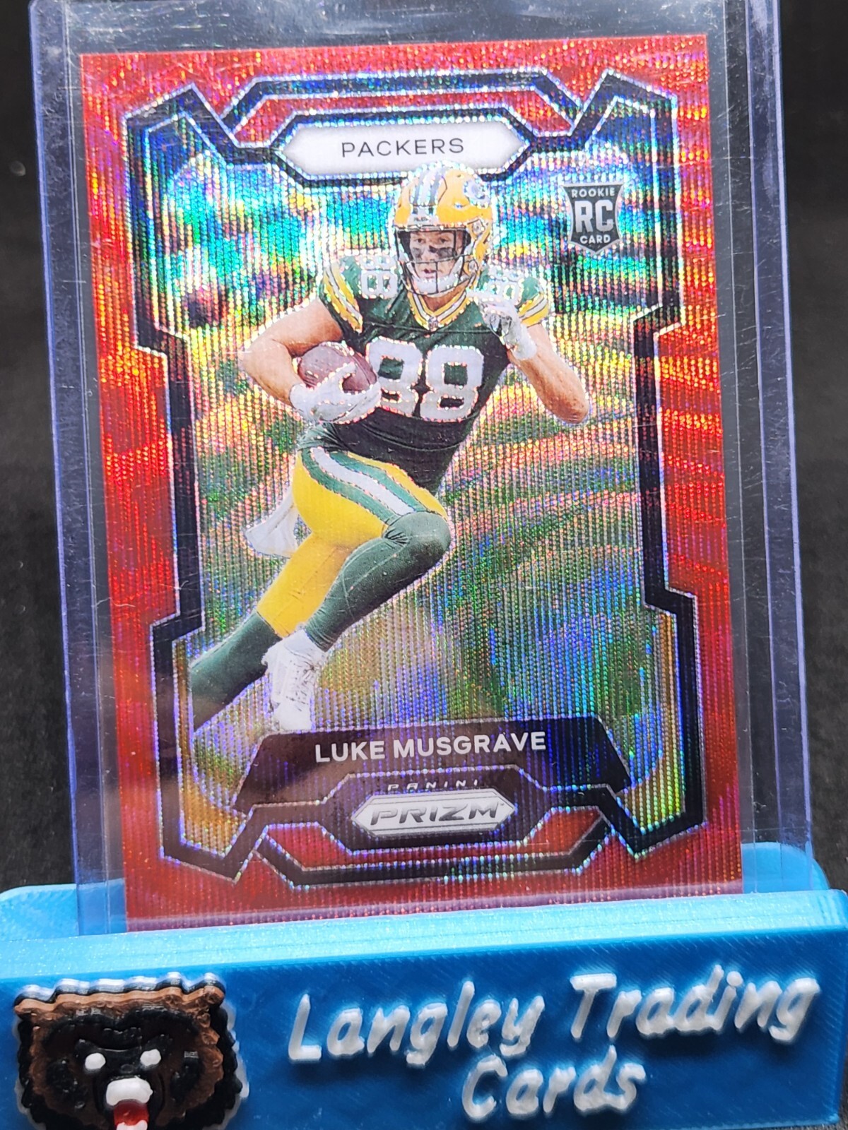 2023 Panini Prizm Luke Musgrave Rookie Red Wave Prizm #d 94/149 No. 337