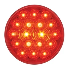 Grand General SUPER BRIGHT 4" Round STT RED LED Tail Light 18 LEDs (Each)