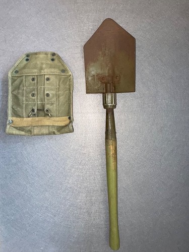 British Army Surplus Folding Spade / Shovel in Hard Case - Surplus & Lost