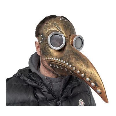 Pestdoktor Maske Halloween Kostüm Langer Schnabel Cosplay Gothic Steampunk