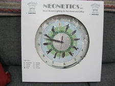 NEONETICS GOLF NEON CLOCK 8GOLFR UNUSED IN BOX GREEN NEON NICE