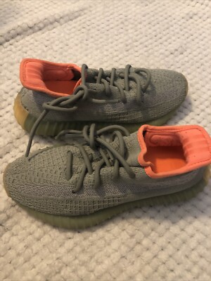 Yeezy Boost 350 V2 Gray Tennis Shoe Athletic Women s Size 5 Excellent Shape