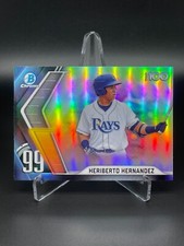2022 Bowman Scouts Top 100 #BTP-99 Heriberto Hernandez Tampa Bay Rays