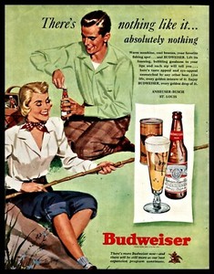 budweiser fishing pole