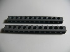 Lego 2 dk bläulich grau Technic Stein 1 x 12 Löcher 10181 10143 10264 Ref 3895