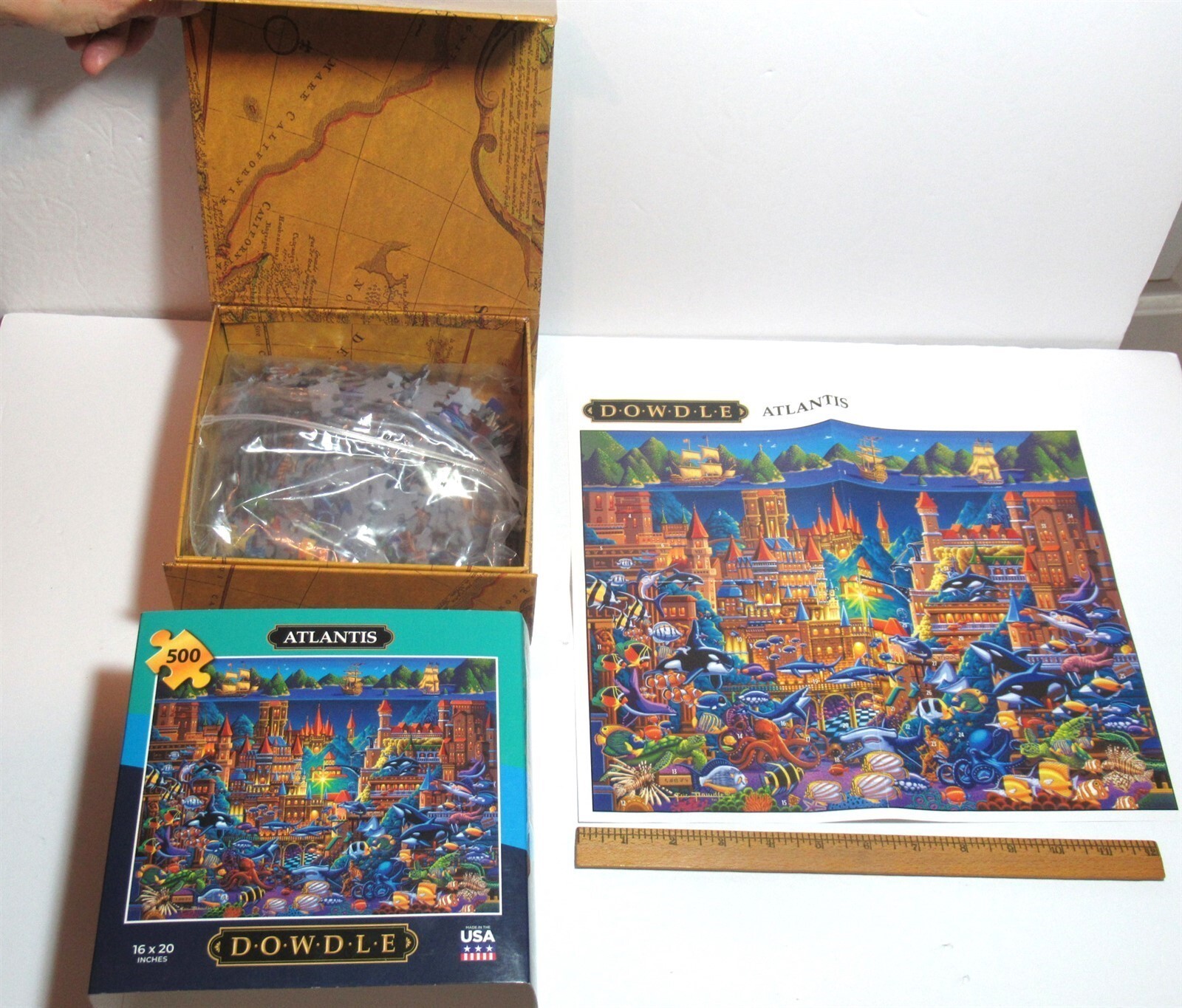 Lot 6 Complete 500 300 Pc Dowdle Jigsaw Puzzles NY Pigeon Wild