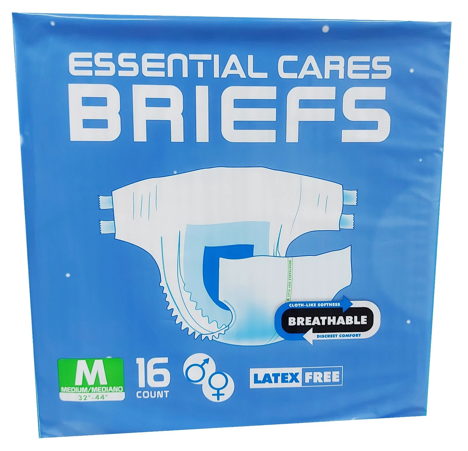 Super Absorbent Adult Diaper, ECS Incontinence, Medium 96 counts (1 Case)