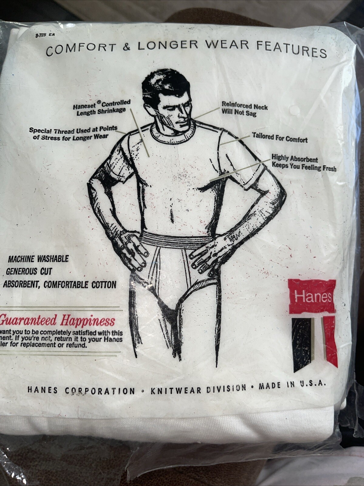 Vintage Deadstock 1970s Hanes Cotton T Shirt Pack INSTITUTO