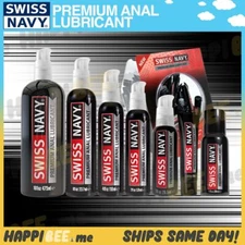 Swiss Navy Premium Anal  Lubricant🍯Couples Oil Grease RELAX Silicone Lube Gel