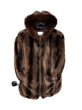 Jacobson’s Faux Brown Fur Coat Women’s M