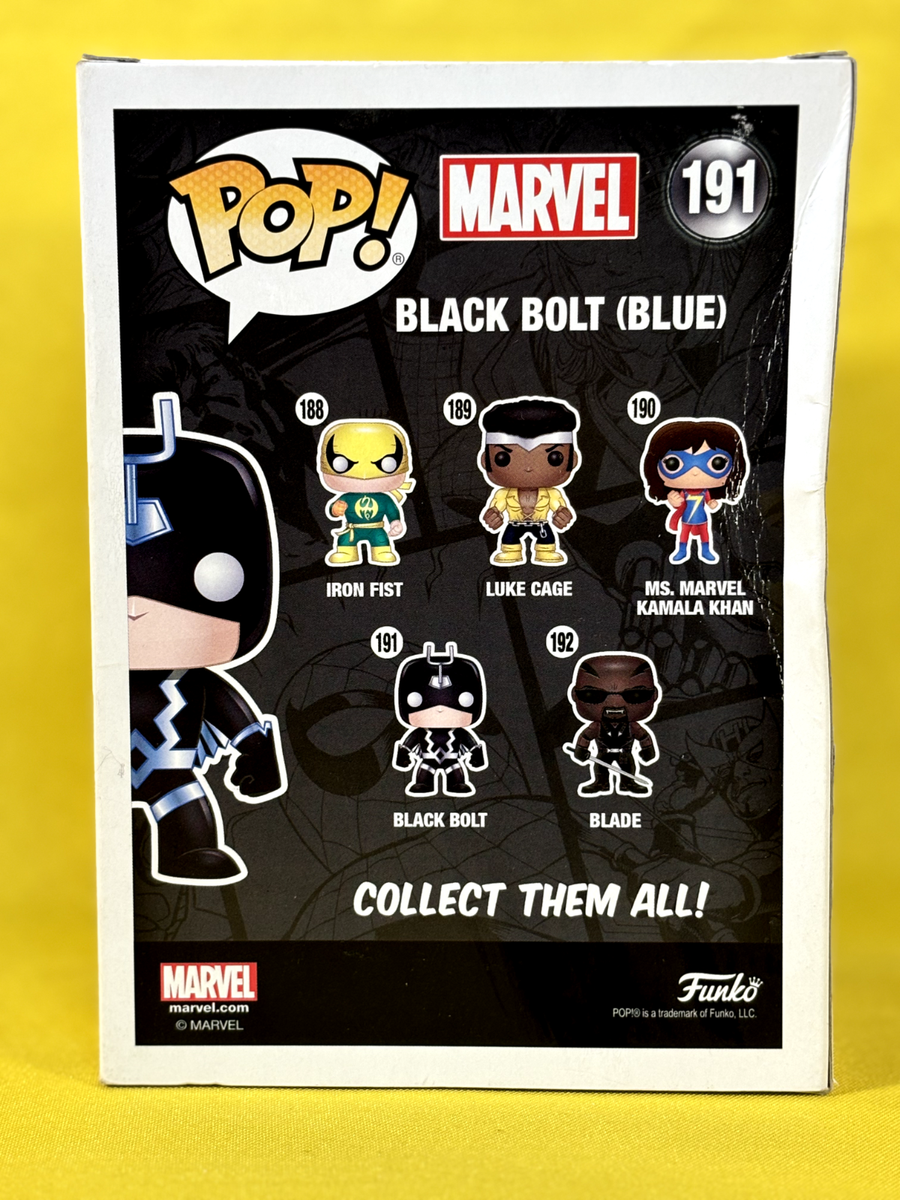 Funko POP! Black Bolt (Blue) Marvel 191 Previews Exclusive W