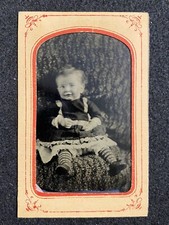 Identified Cute Child Civil War Era Antique Tintype Photo