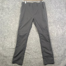 Beams Pants Adult Large Gray Piping Golf Polyester 33x31 Measure Outdoor Pockets